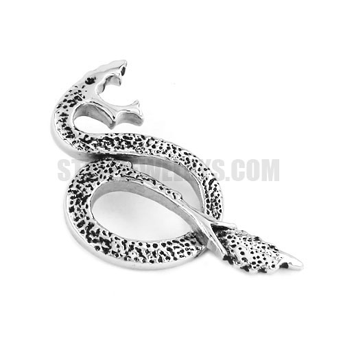 Gothic Snake Pendant Stainless Steel Snake Pendant SWP0405 - Click Image to Close